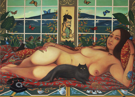 Allegoria di un film, peinture figurative