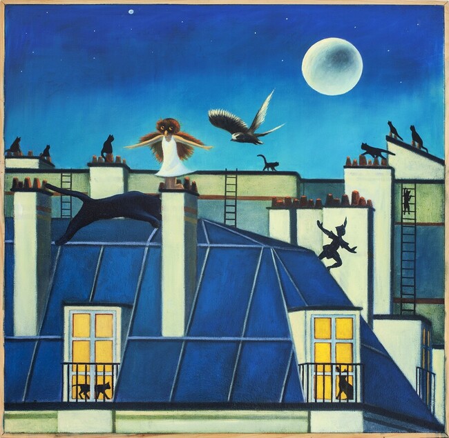 Wendy's nightmare, peinture figurative