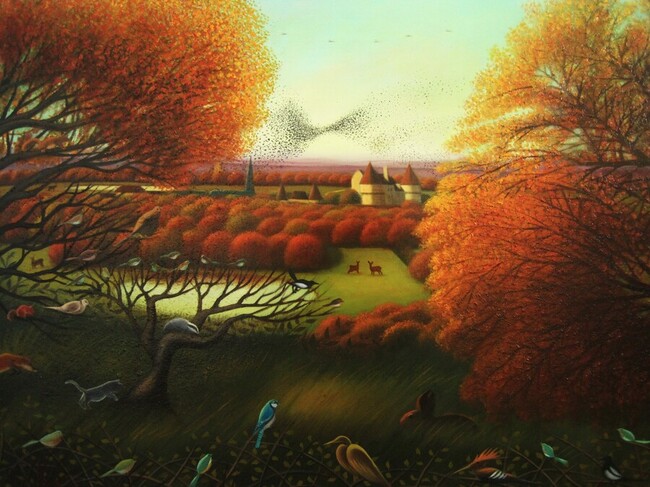 Paysage n&deg;_ : Le Parc de la Brenne, contemporary figuratif landscape